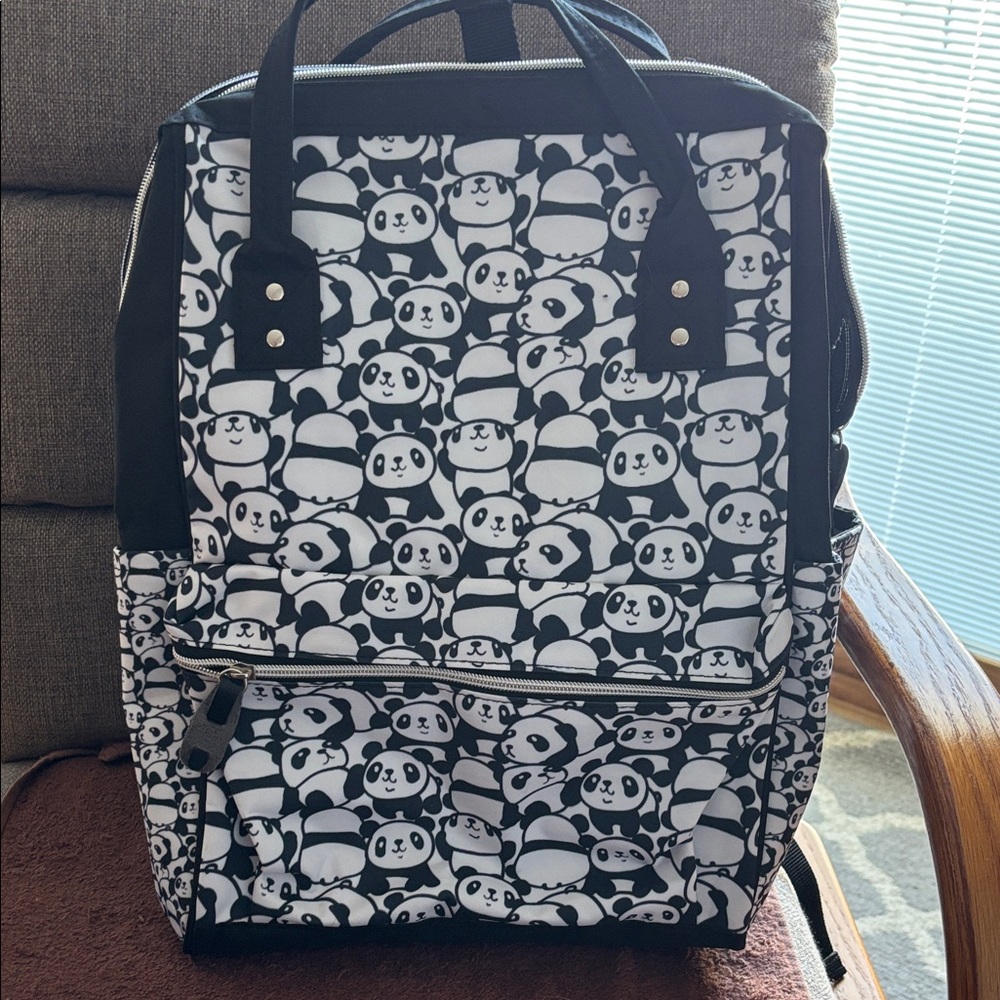 Panda Print Backpack
